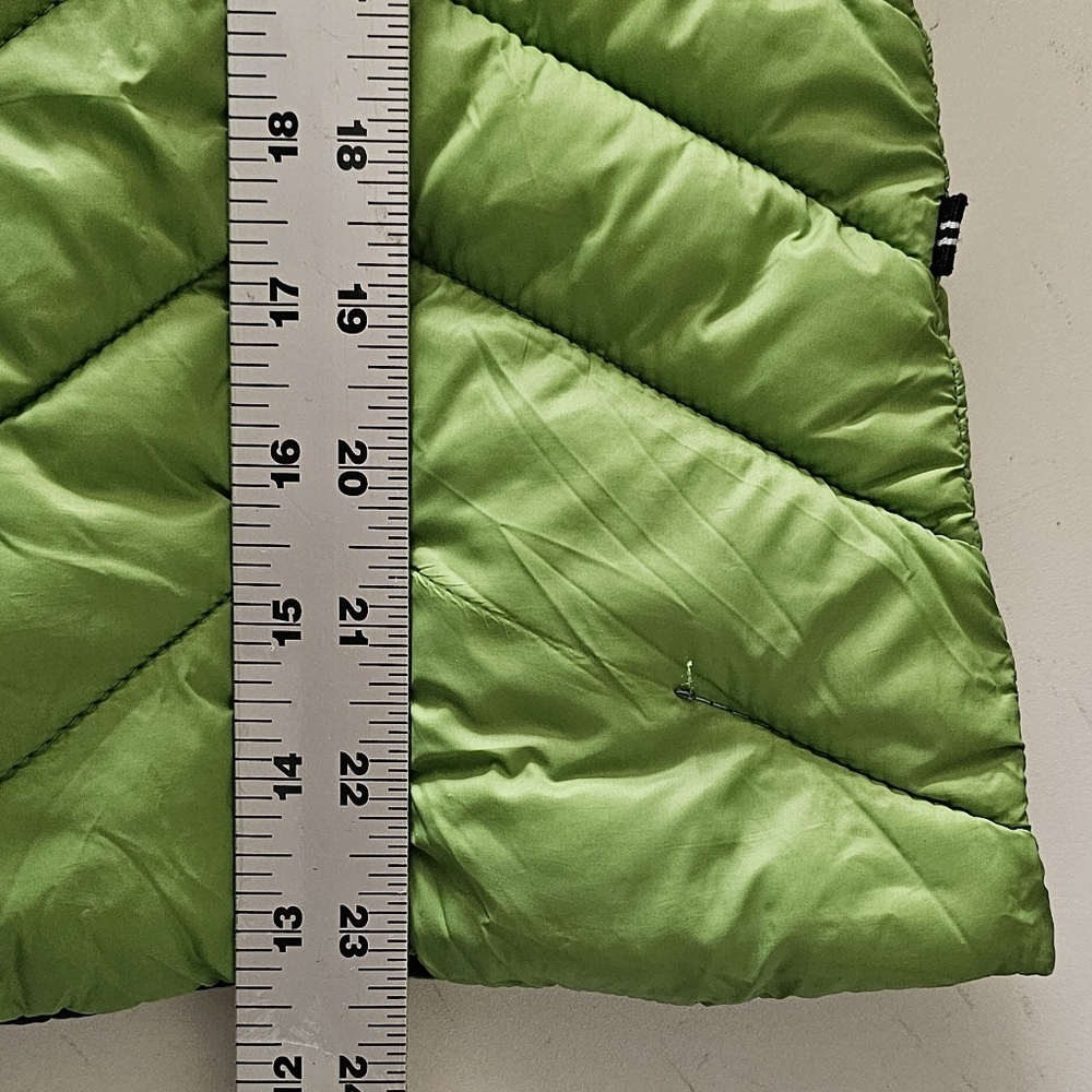 Nautica Womens Light Reversible Jacket With Hood Size M Green or Navy Coat - Picture 7 of 10